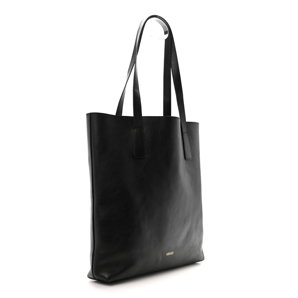 Smooth Calfskin La Medusa Tote Bag Black