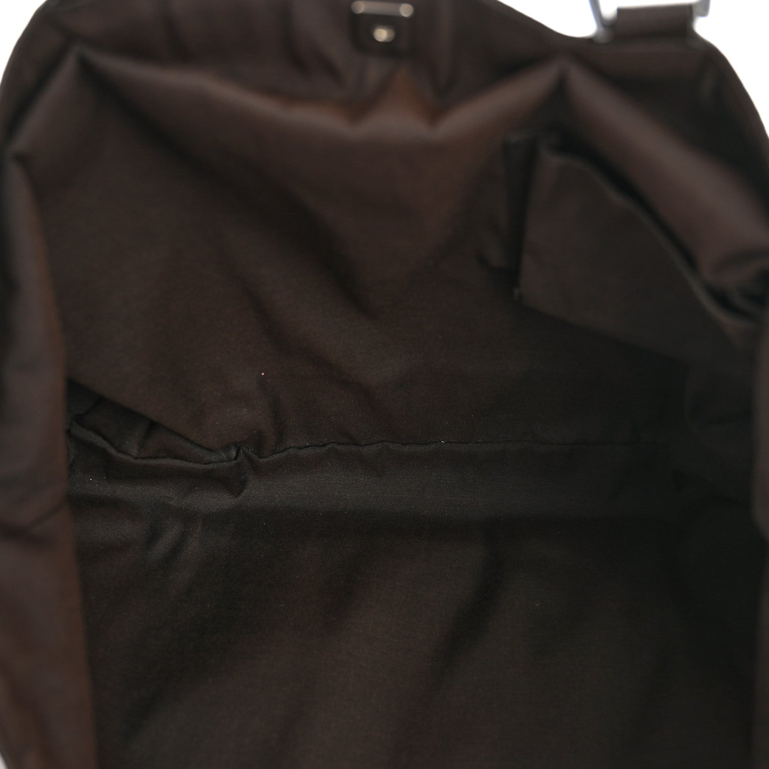 Denim Monogram Large Abbey Tote Dark Brown
