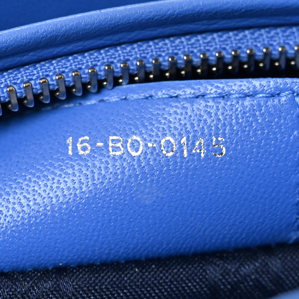 Lambskin Cannage Medium Lady Dior Blue Persan