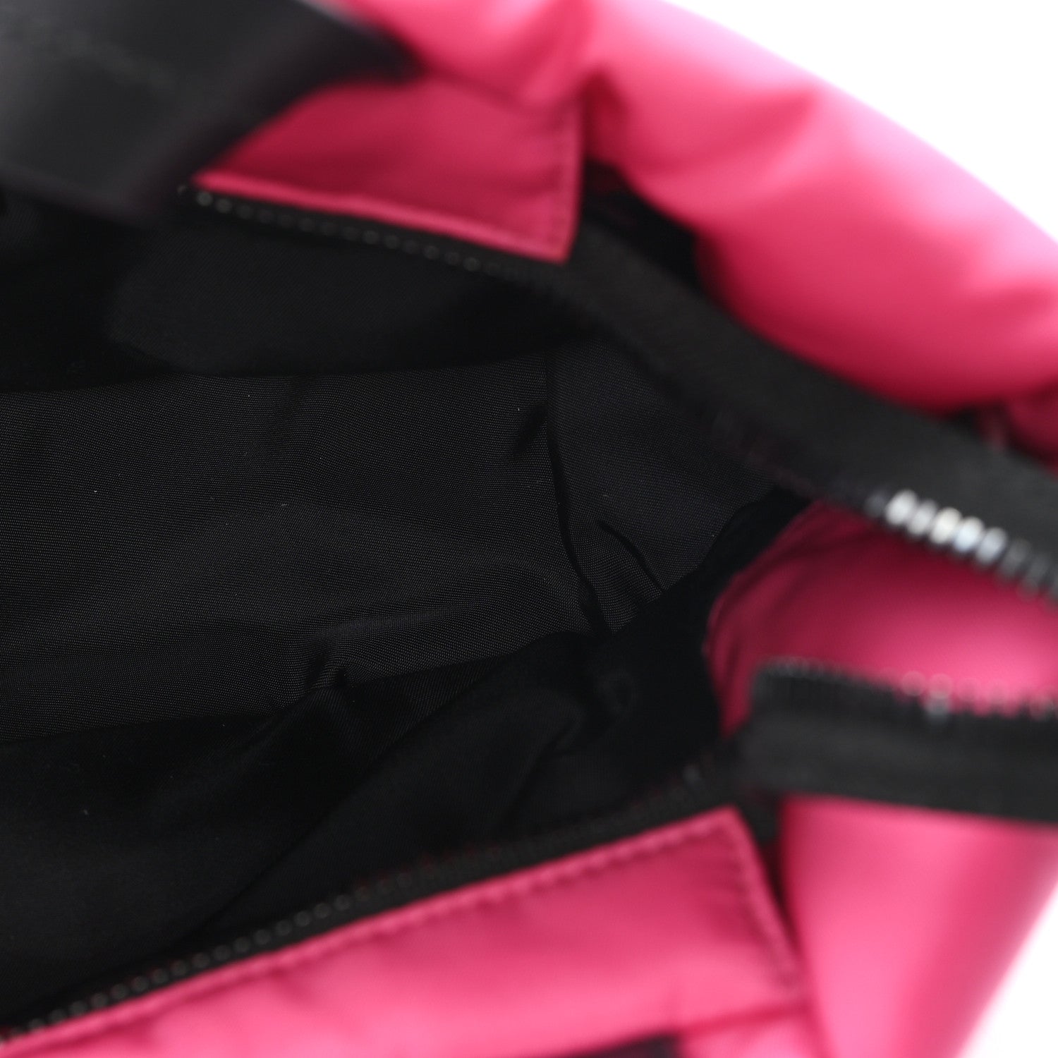Tessuto Nylon Soft Padded Shopping Tote Fuxia