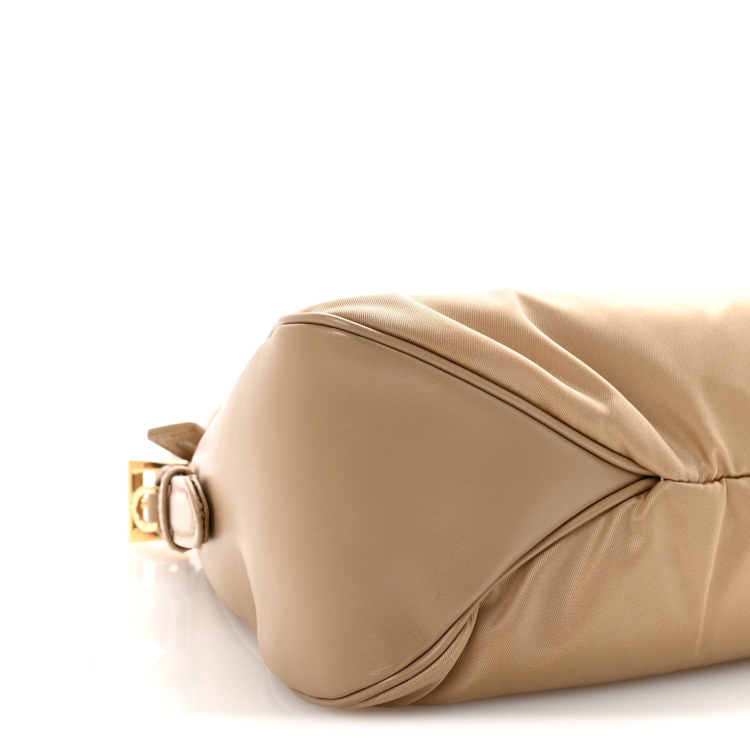 Re-Nylon Vitello Large Aimee Shoulder Bag Cammello