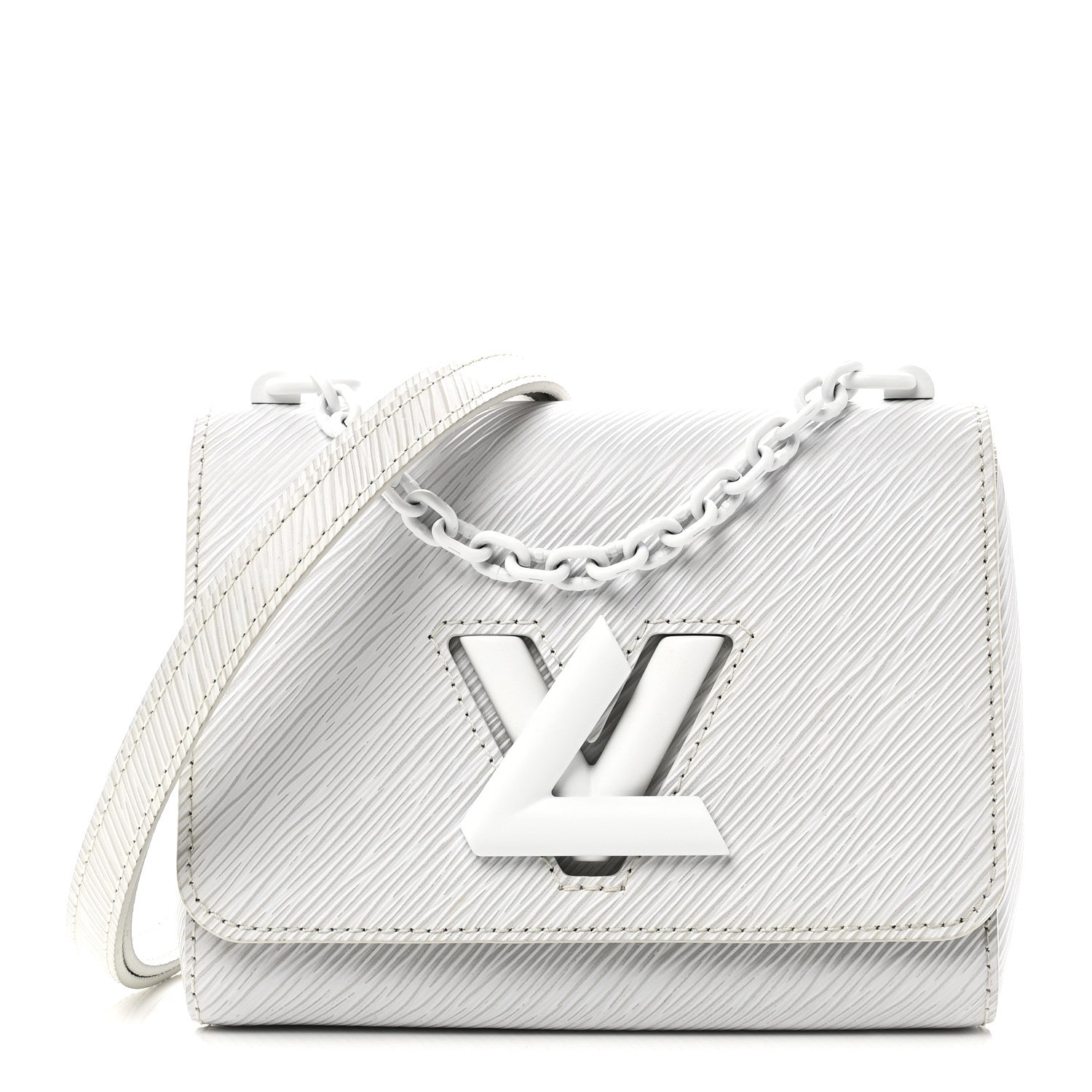 Epi Twist Shoulder Bag PM Matte White