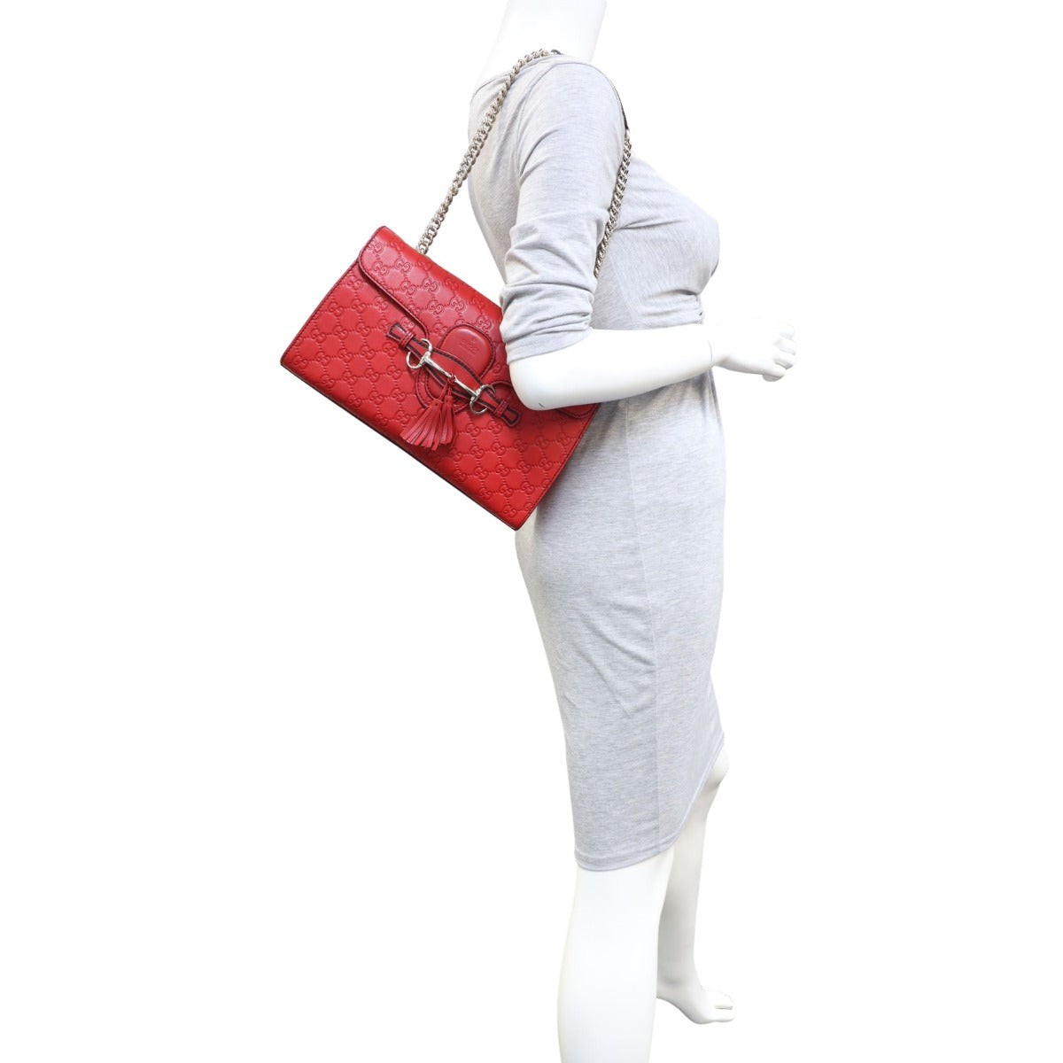 Gucci Emily Guccissima Chain Shoulder Bag