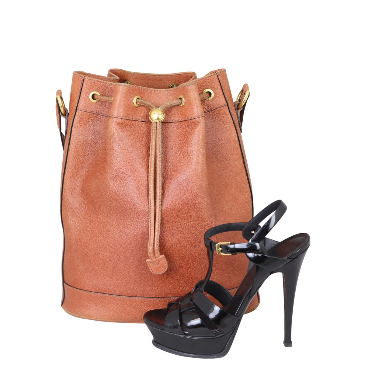 Gucci Vintage Drawstring Bucket Bag