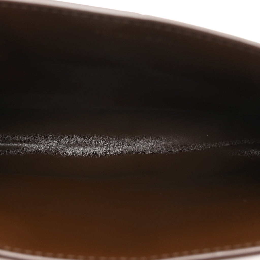 Lambskin Maxi Intrecciato Mini Cassette Crossbody Pouch Brown