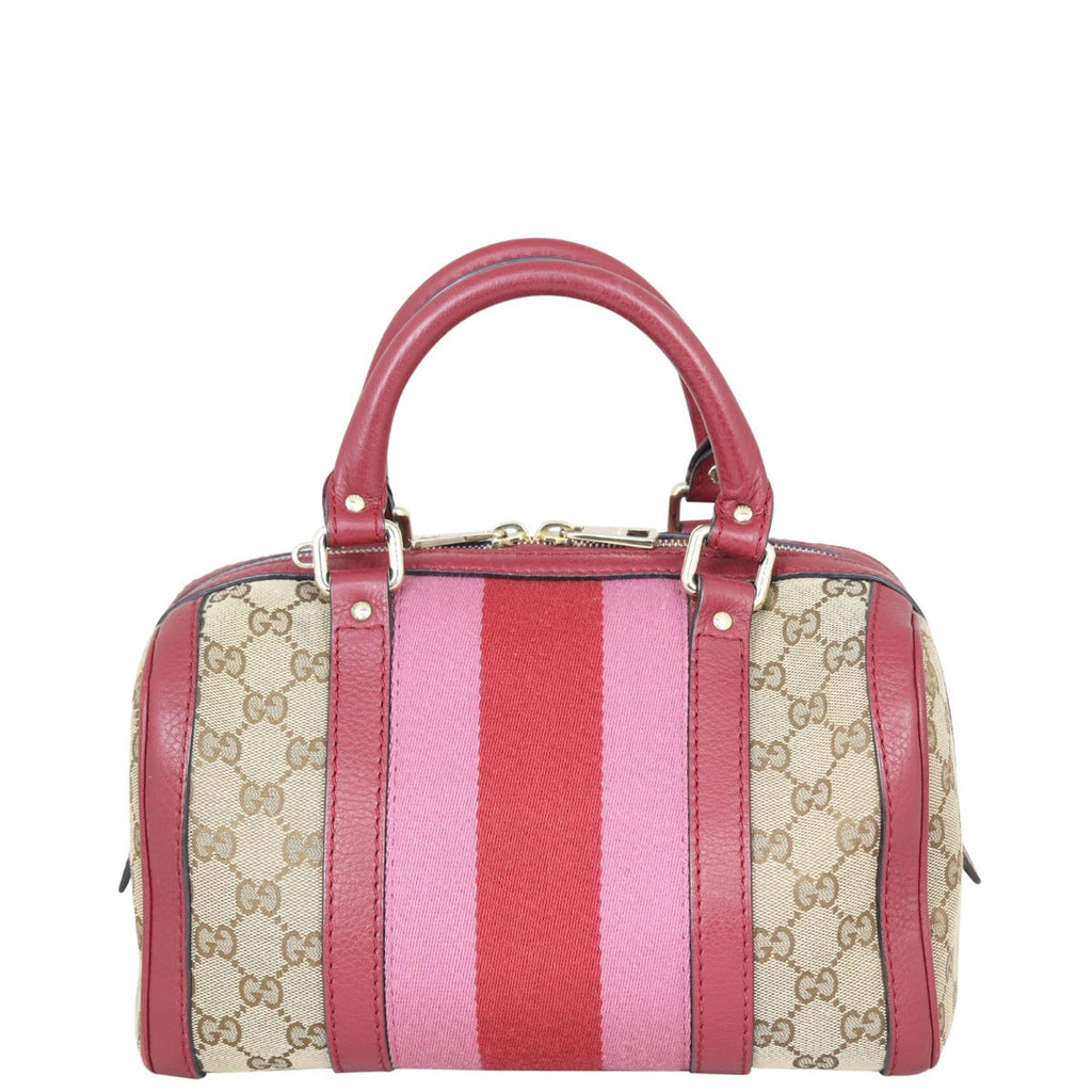 Gucci Vintage Web Original GG Boston Bag Small