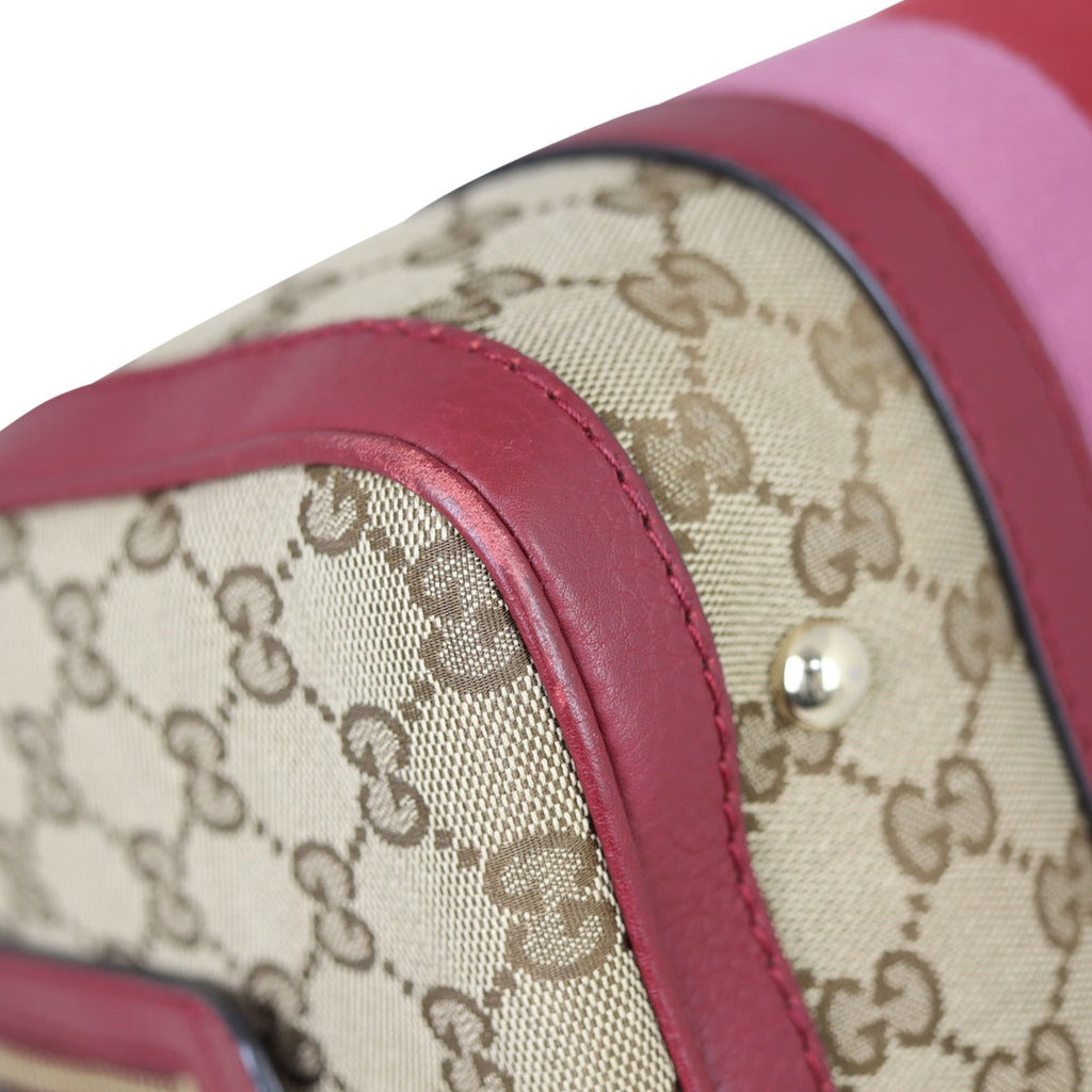 Gucci Vintage Web Original GG Boston Bag Small