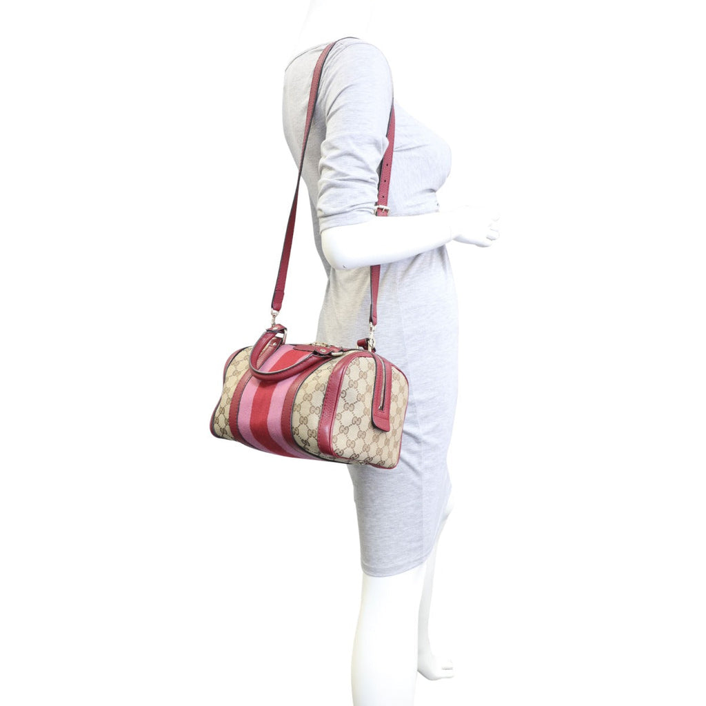 Gucci Vintage Web Original GG Boston Bag Small