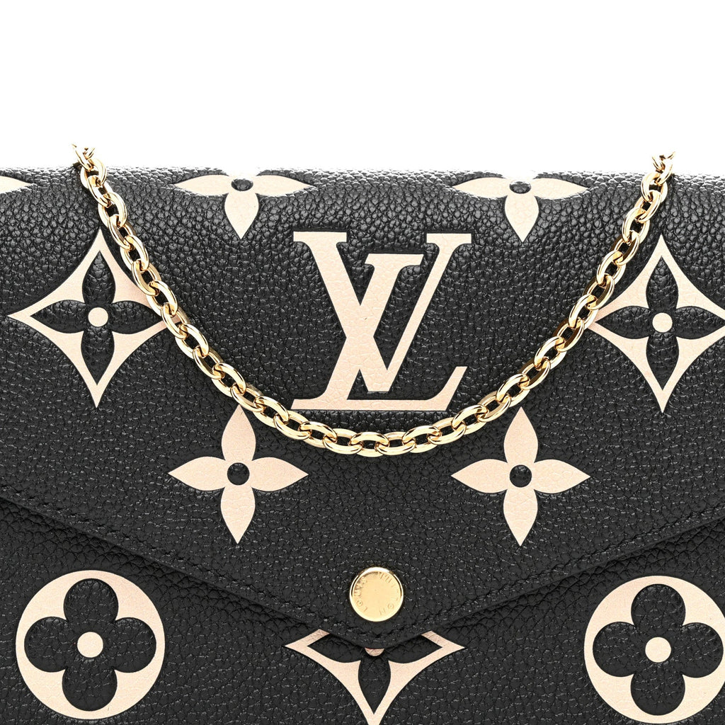 Empreinte Monogram Giant Felicie Pochette Black Beige