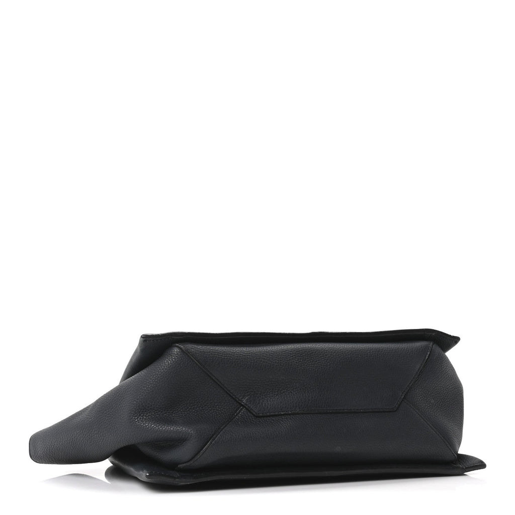 Smooth Calfskin Small Tri-Fold Bag Black