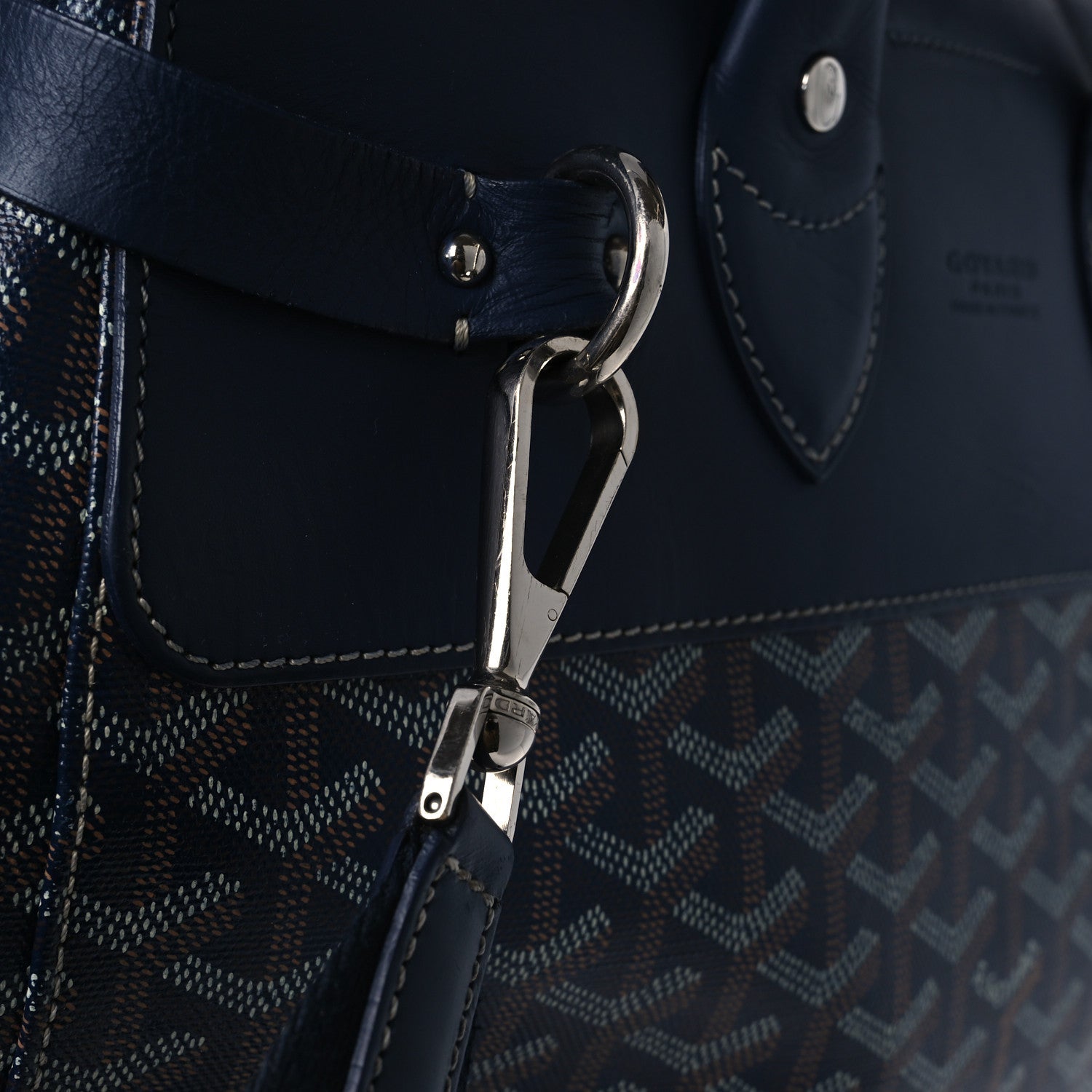 Goyardine Steamer PM Navy Blue