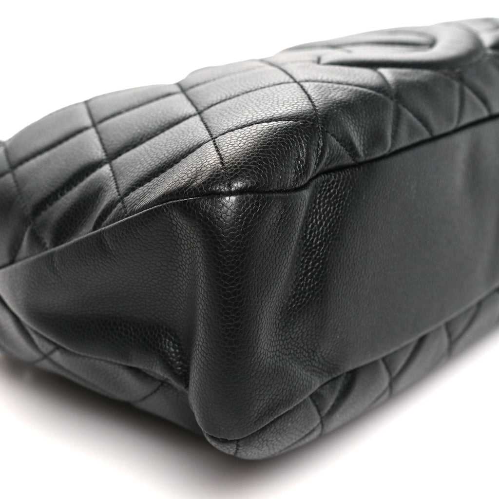 Caviar Quilted CC Timeless Soft Tote Black