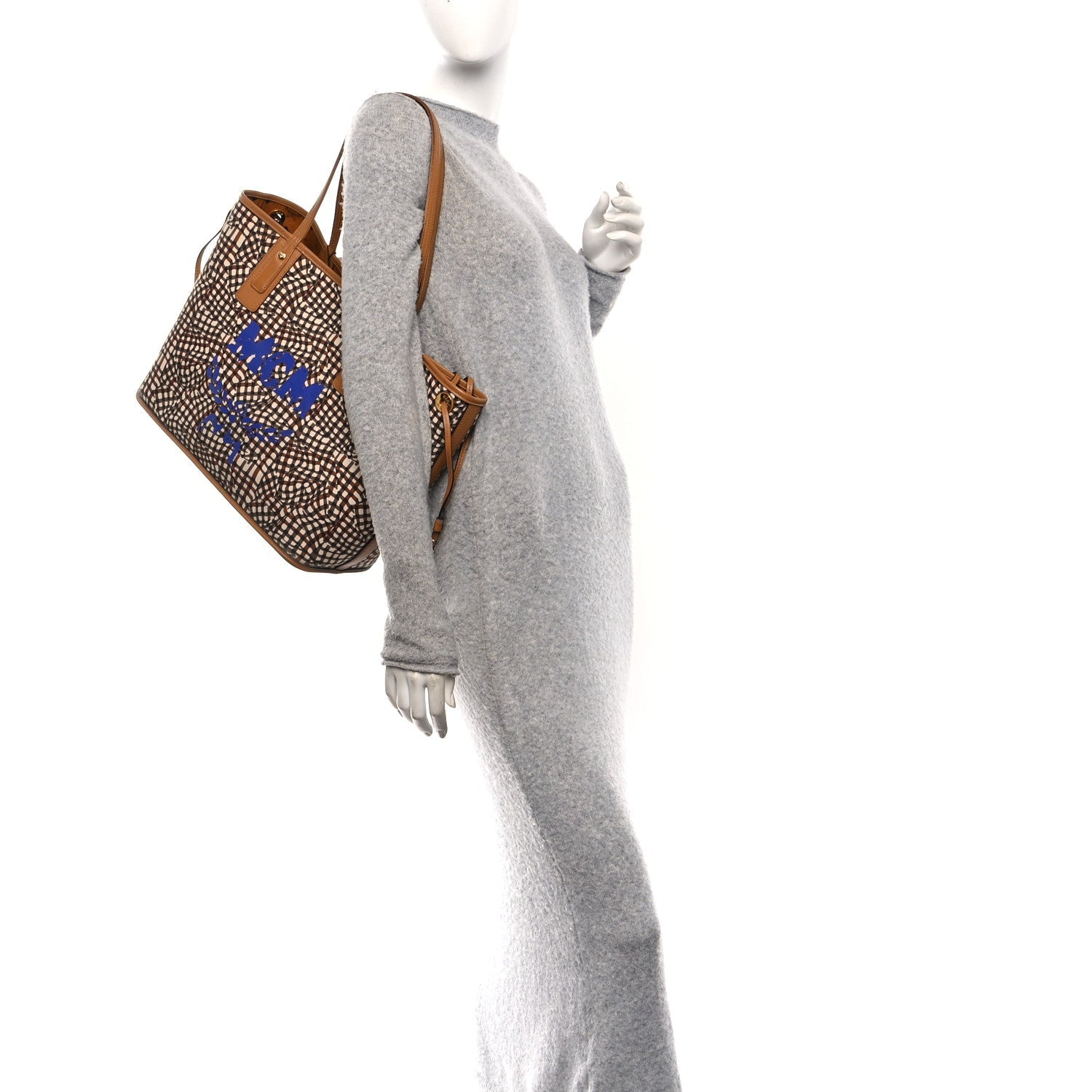 Visetos Medium Liz Reversible Shopper Tote Cognac