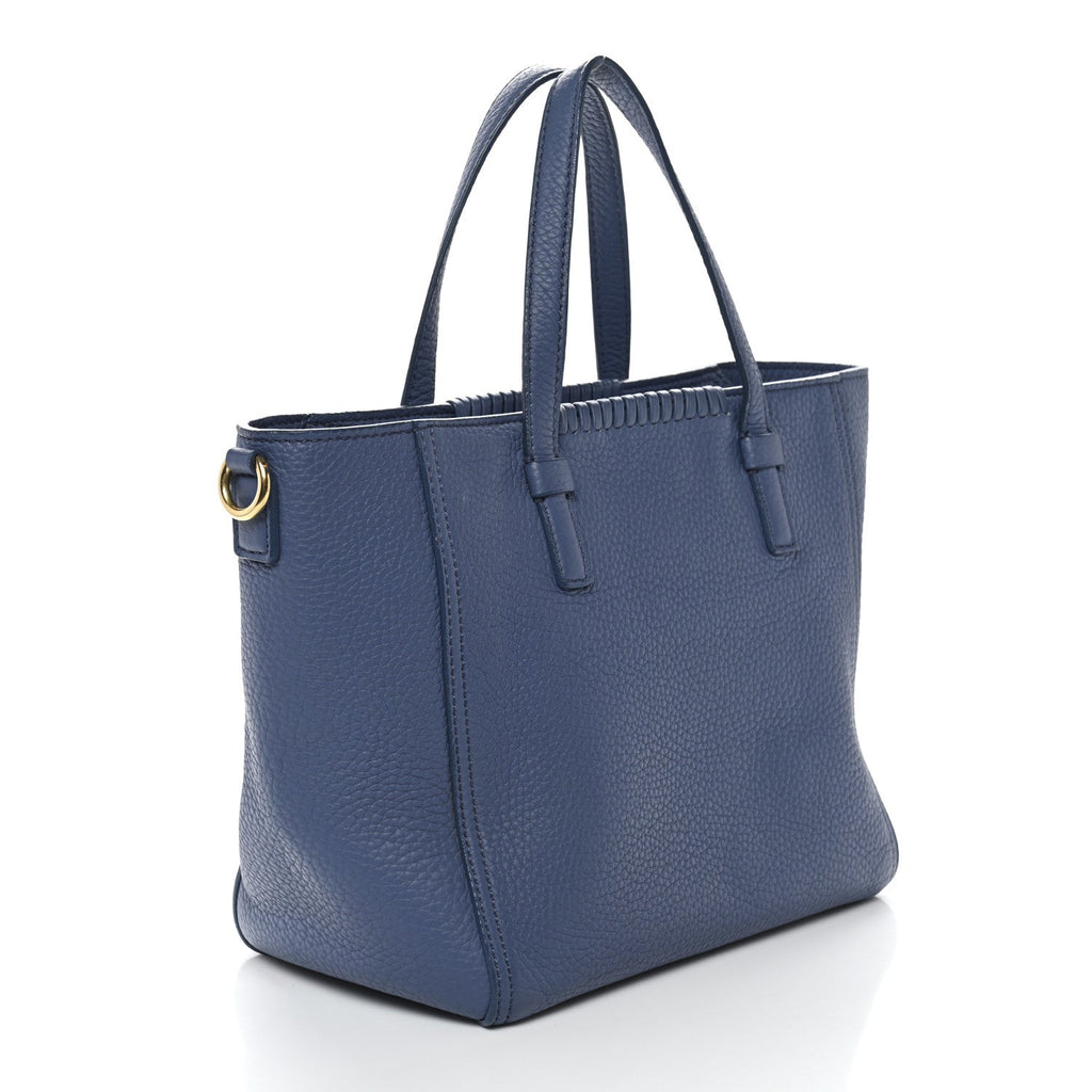 Calfskin Tote Blue