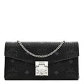 Visetos Large Patricia Wallet On Chain Black