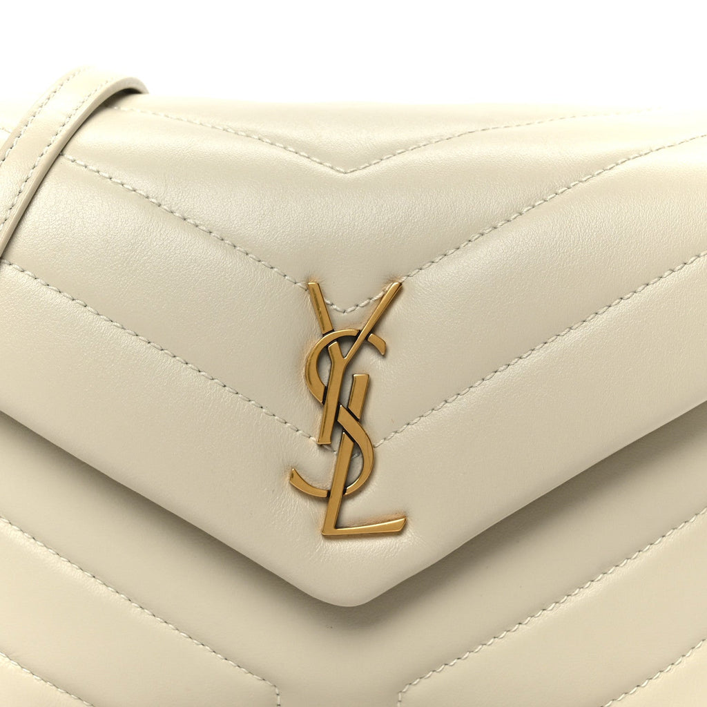 Calfskin Y Quilted Monogram Toy Loulou Crossbody Bag Crema Soft