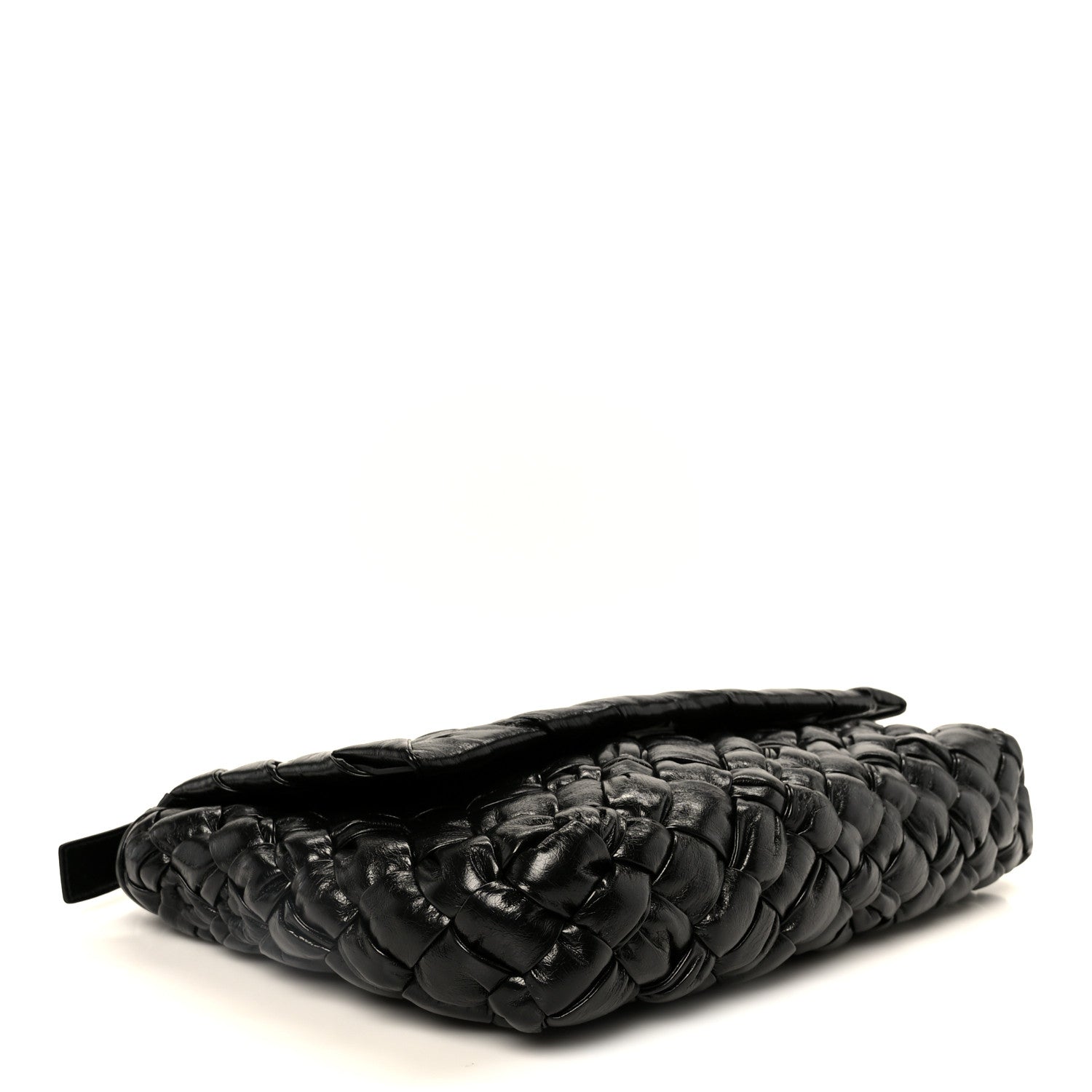 Calfskin Intreccio Kalimero Messenger Black