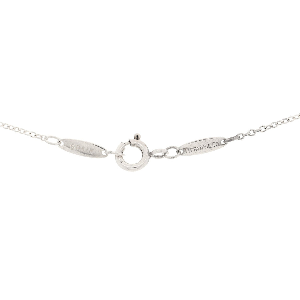 Sterling Silver Elsa Peretti Open Tear Drop Pendant Necklace