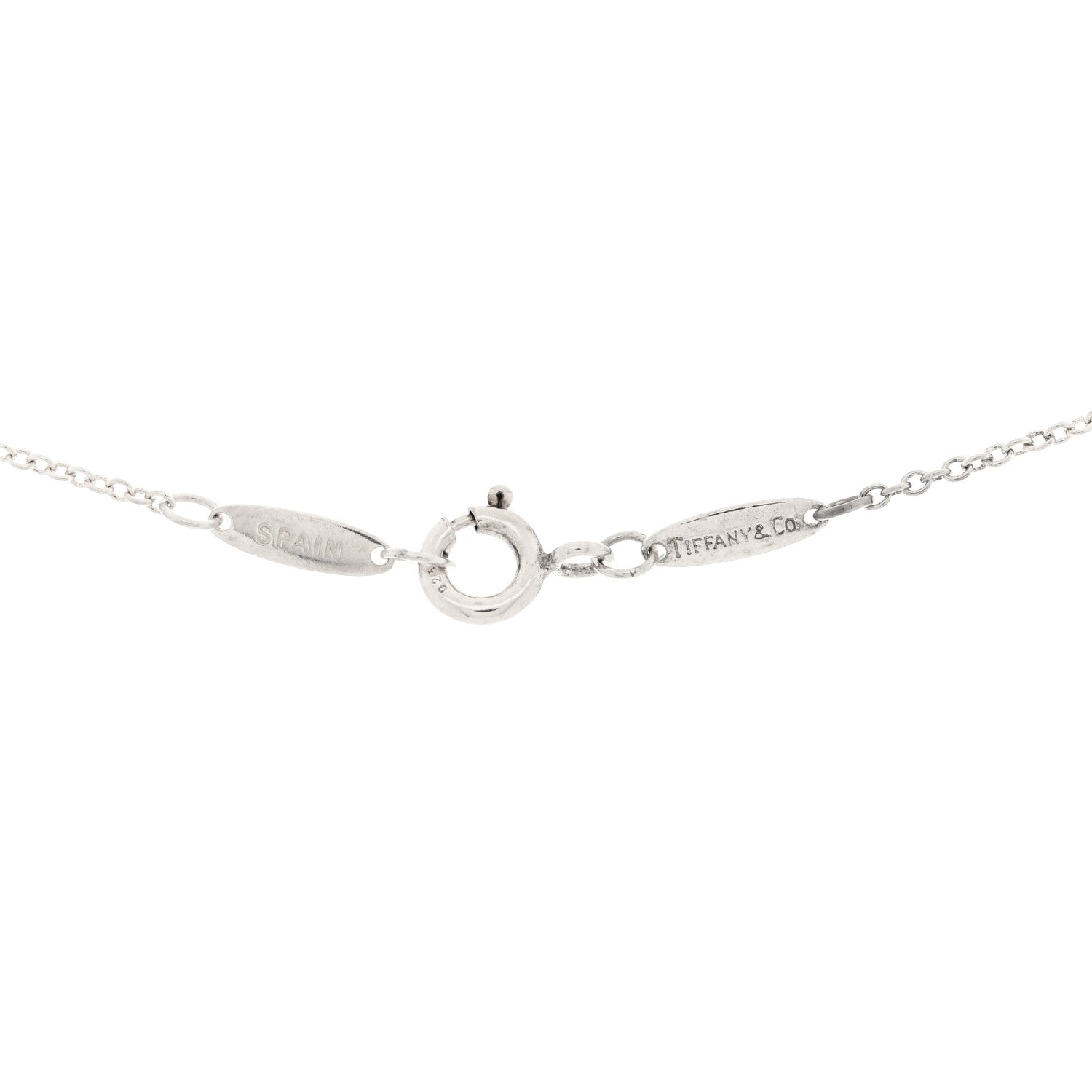 Sterling Silver Elsa Peretti Open Tear Drop Pendant Necklace