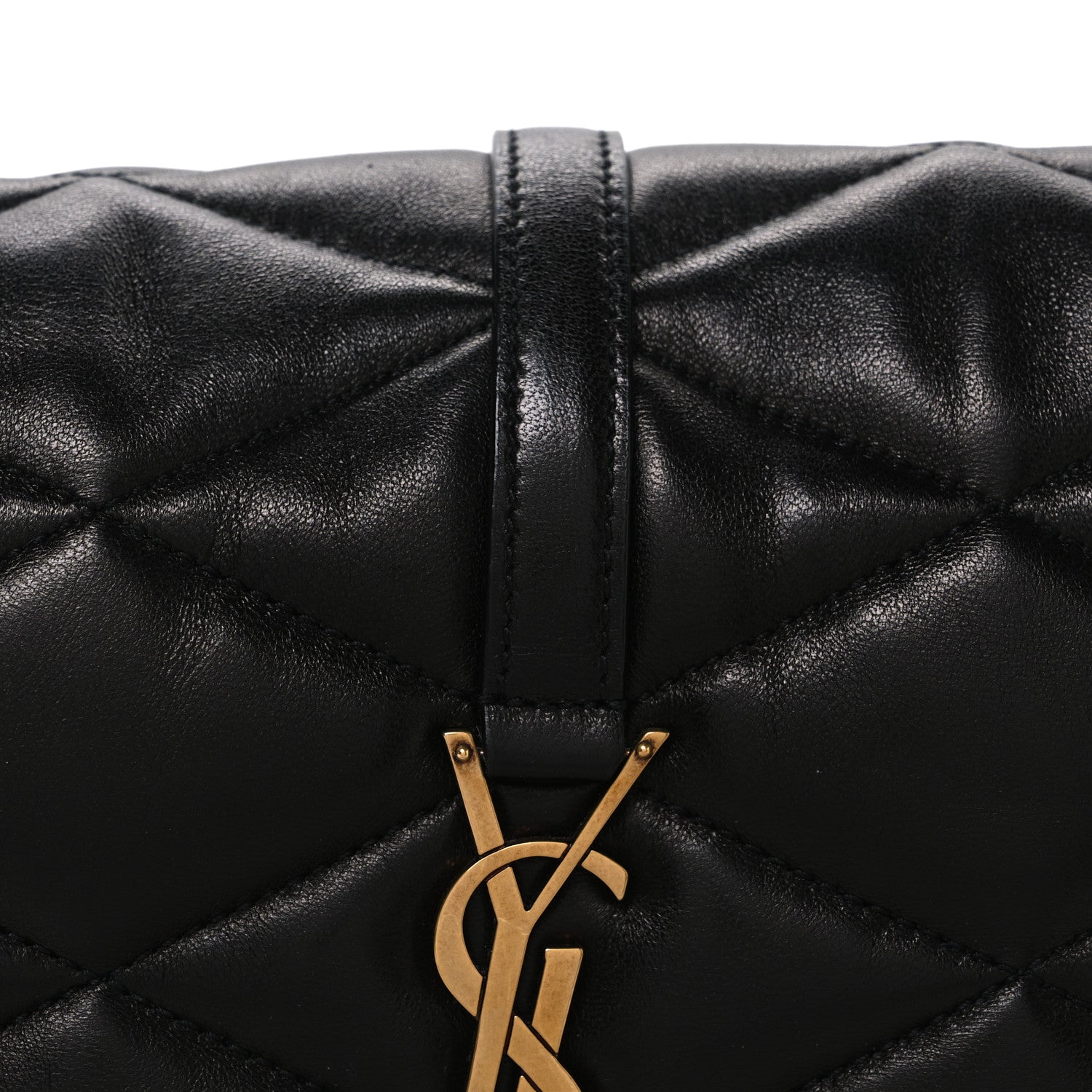 Lambskin Quilted Le 57 Diamond Shoulder Bag Black
