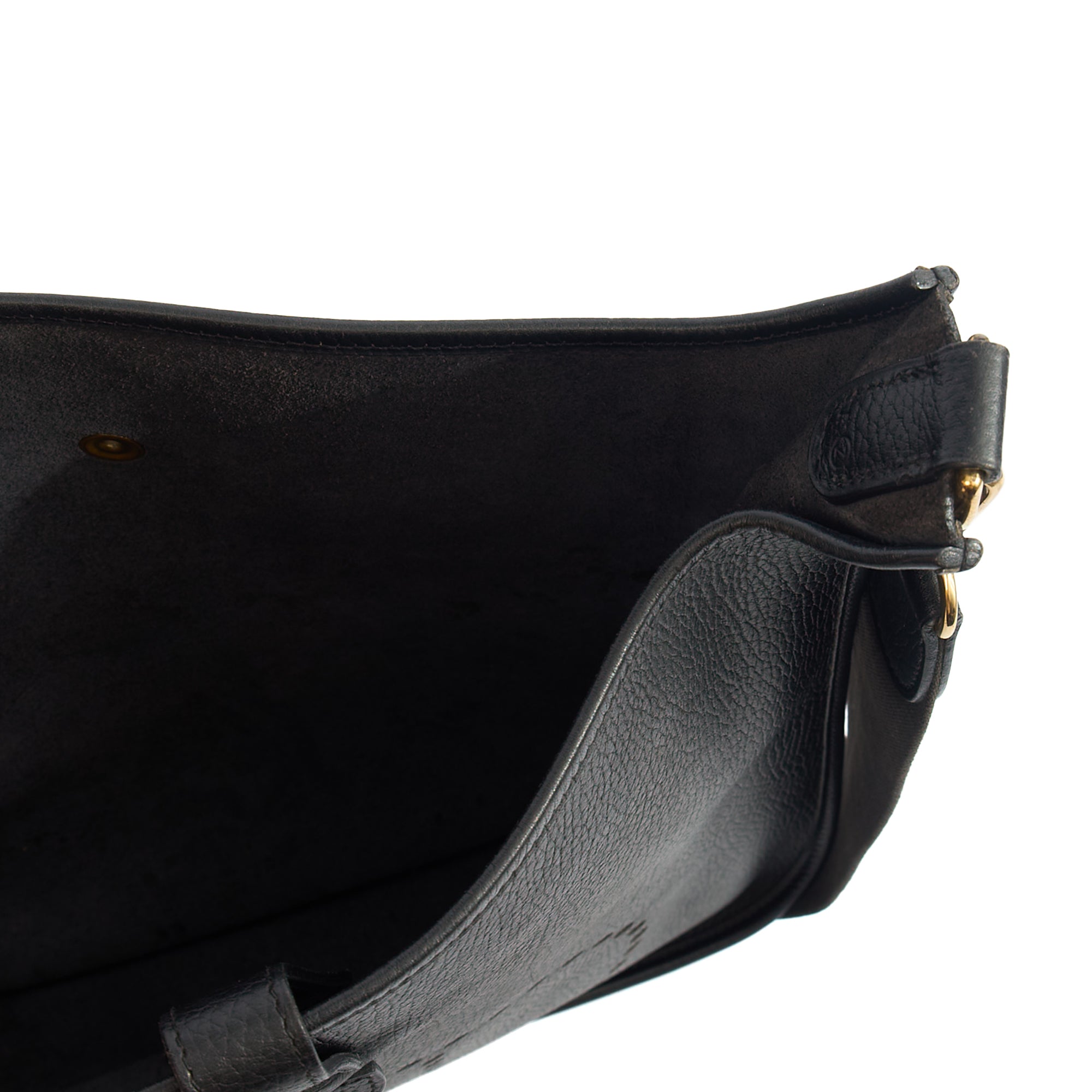 Hermes Cross Body Evelyne 33 in Black, Togo Leather