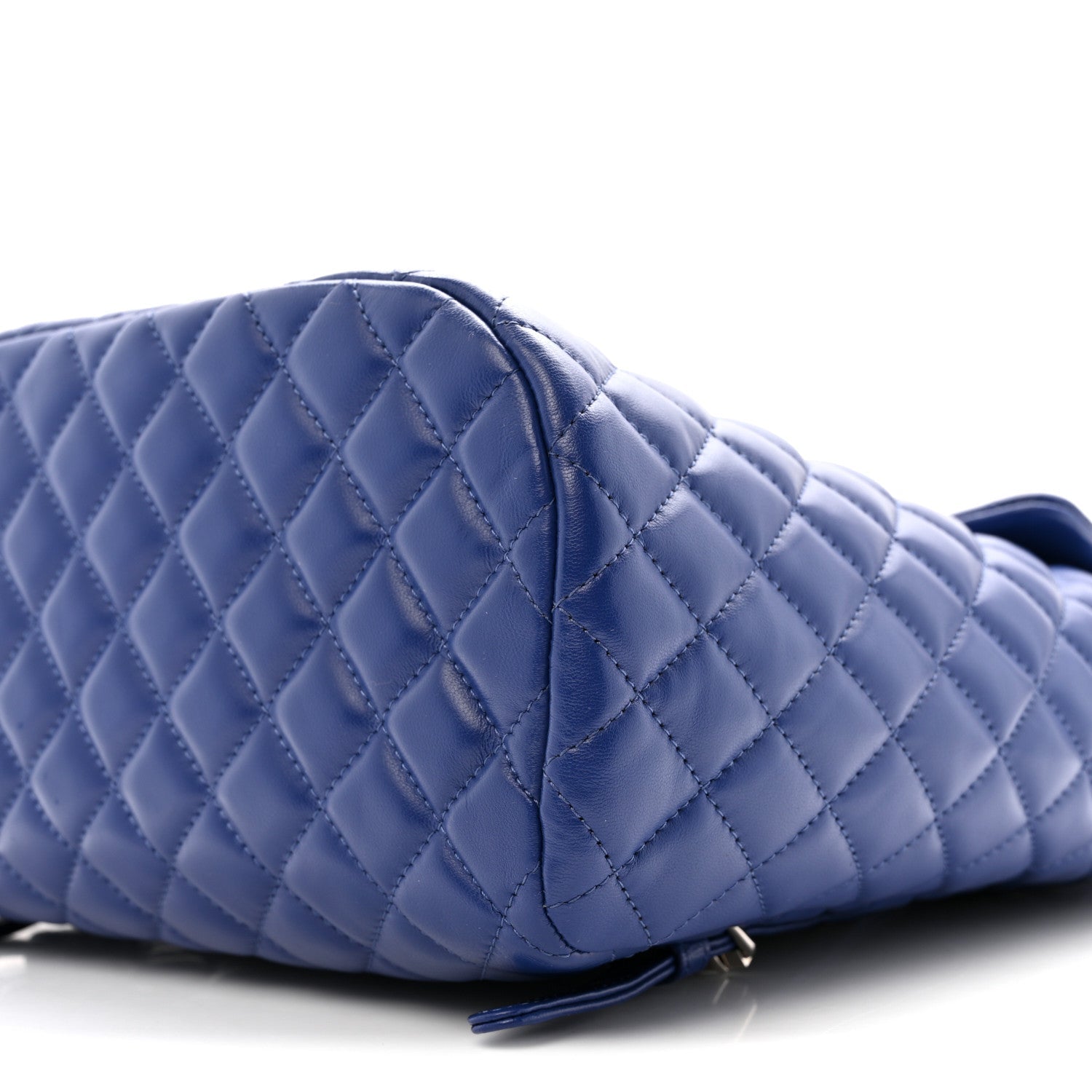 Lambskin Quilted Large Urban Spirit Backpack Blue
