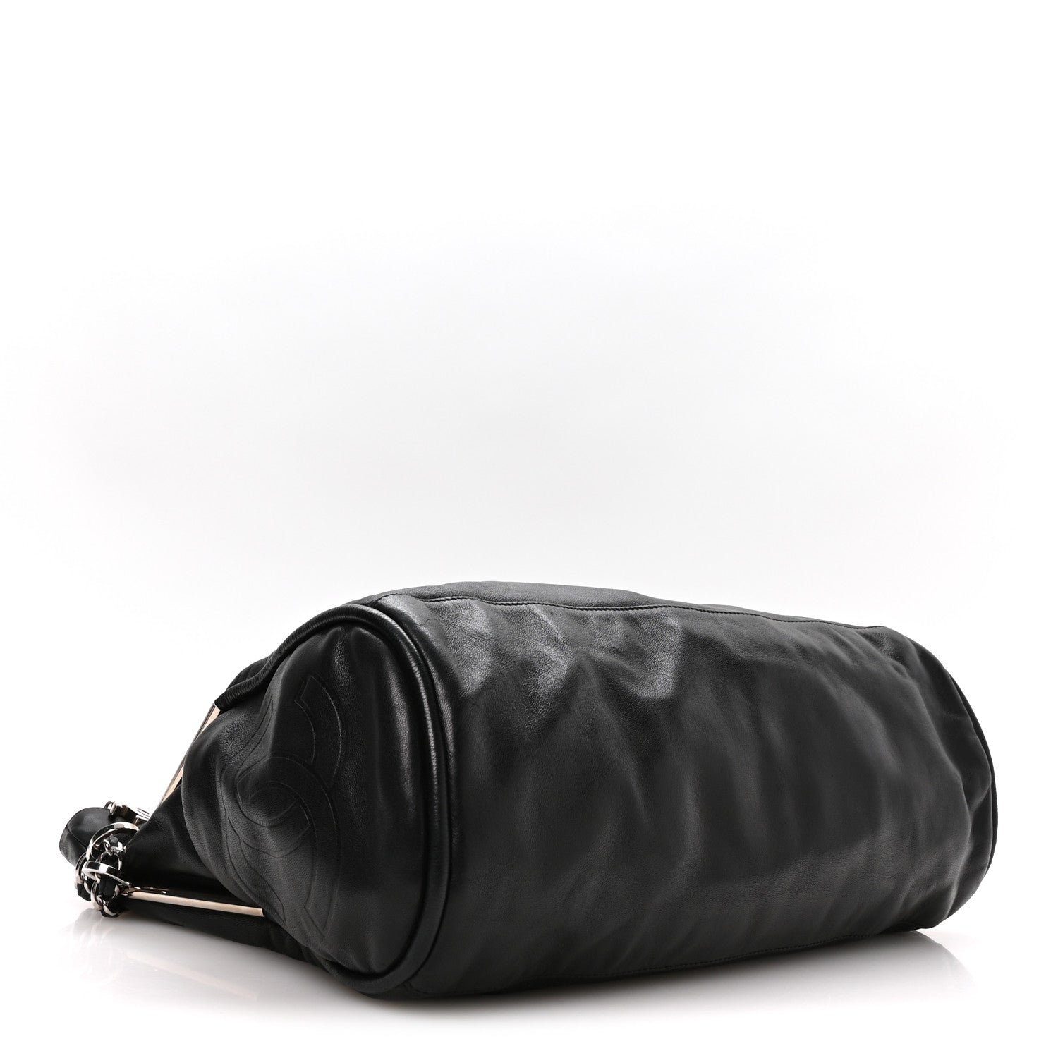 Lambskin Large Ultimate Soft Tote Black
