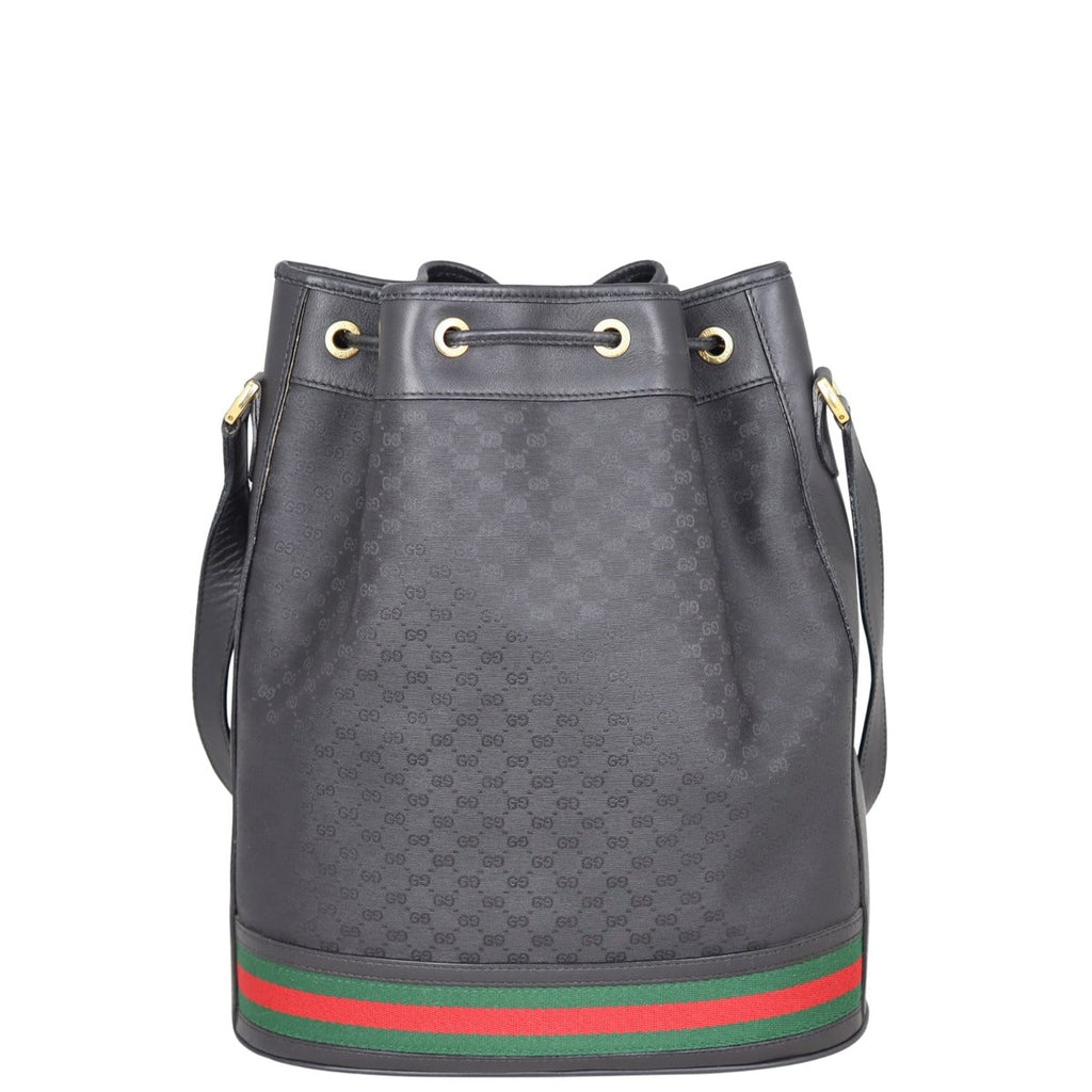 Gucci Micro GG Web Small Bucket Bag