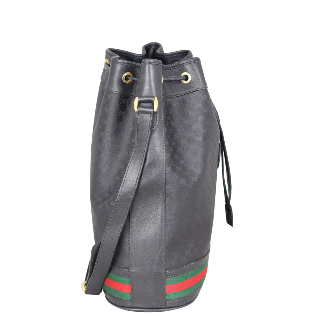 Gucci Micro GG Web Small Bucket Bag