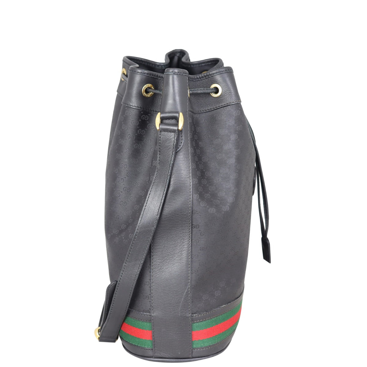 Gucci Micro GG Web Small Bucket Bag