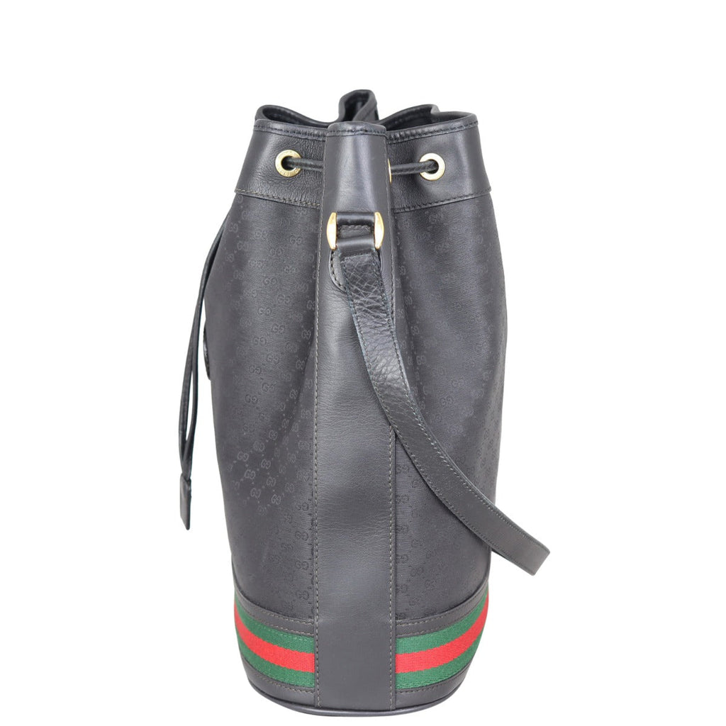 Gucci Micro GG Web Small Bucket Bag