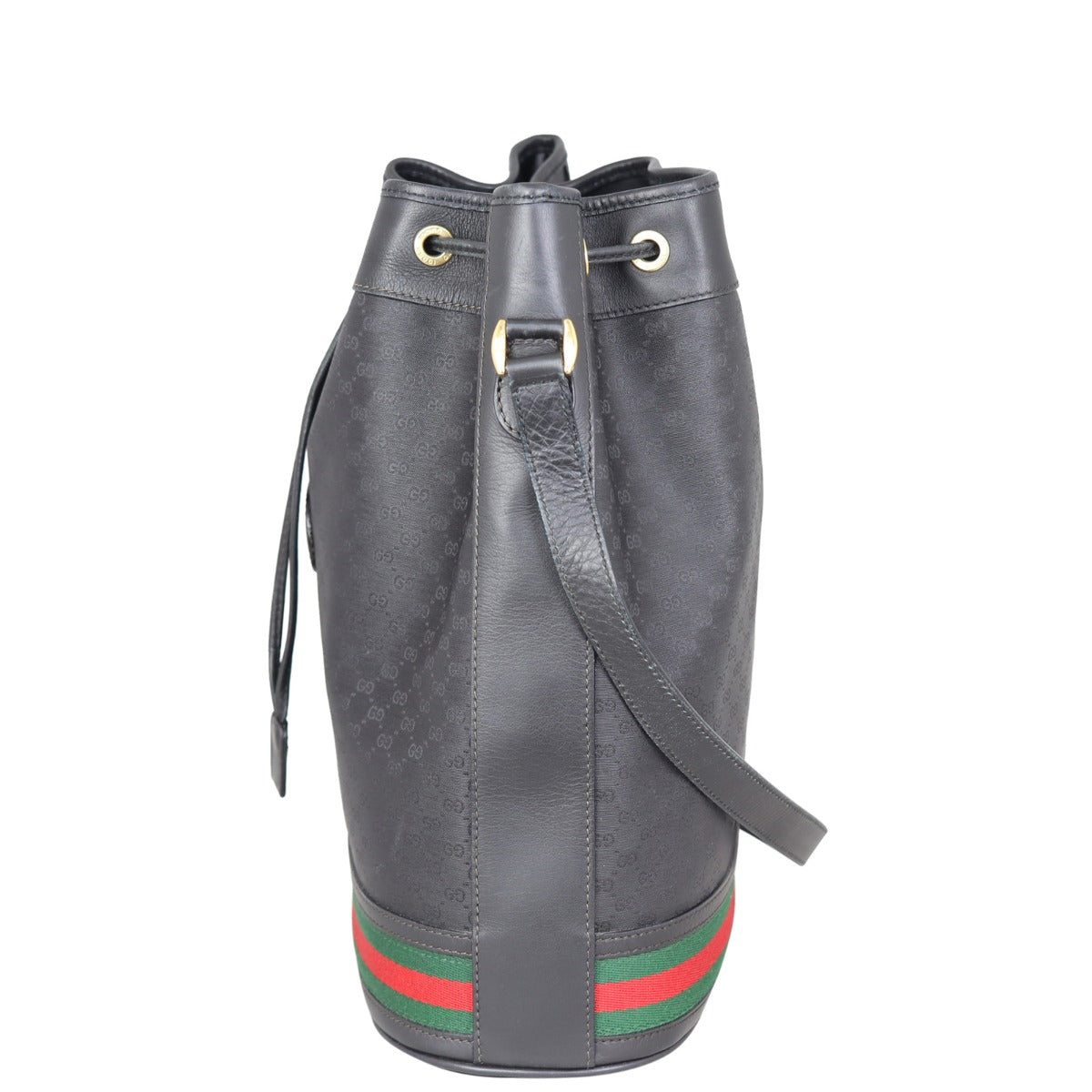 Gucci Micro GG Web Small Bucket Bag