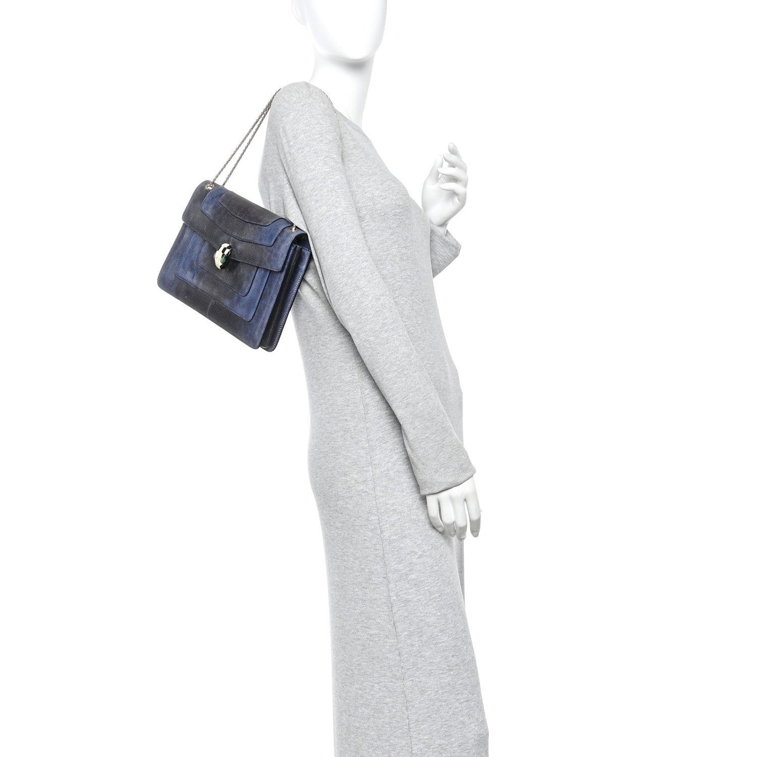 Karung Serpenti Forever Crossbody Dark Blue