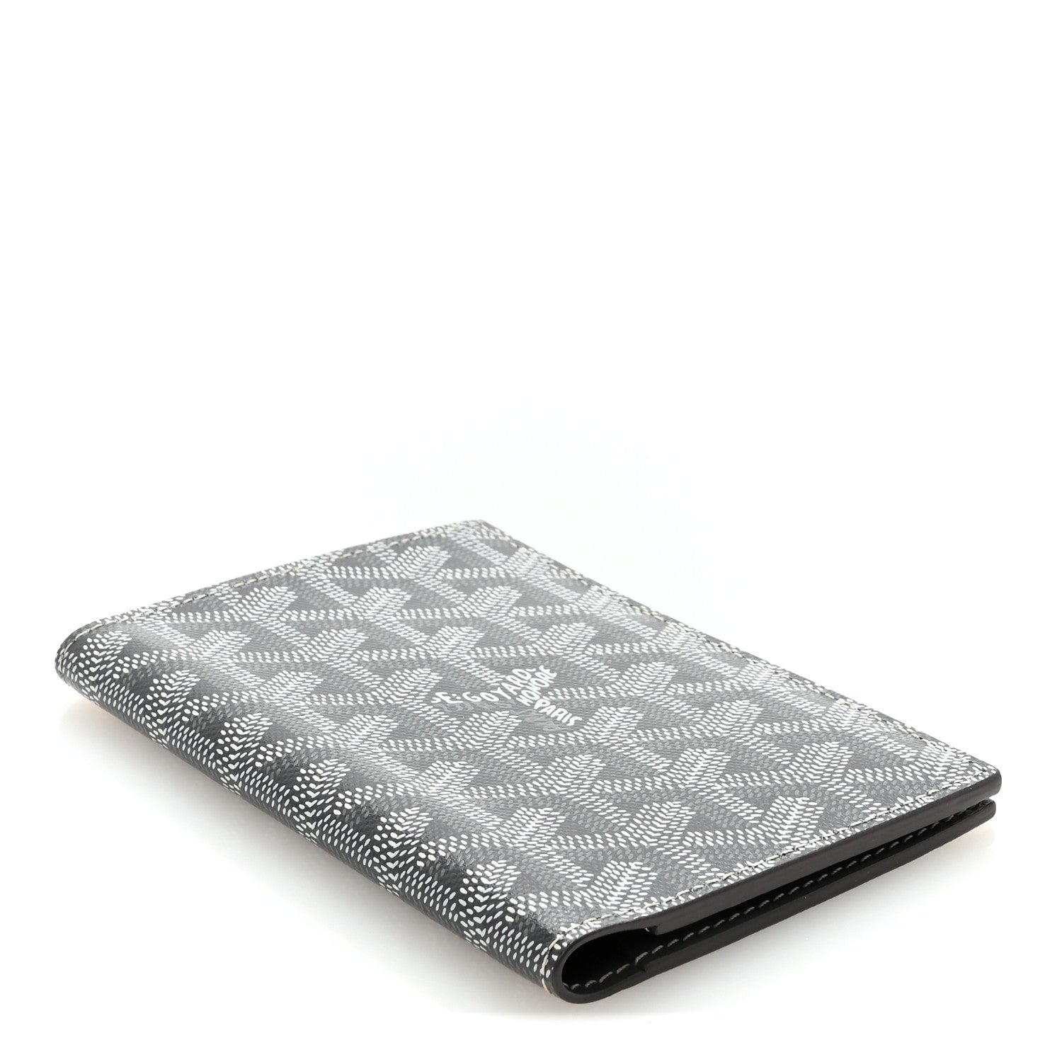 Goyardine Passport Wallet Grey