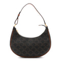 Triomphe Canvas Calfskin Ava Shoulder Bag Tan