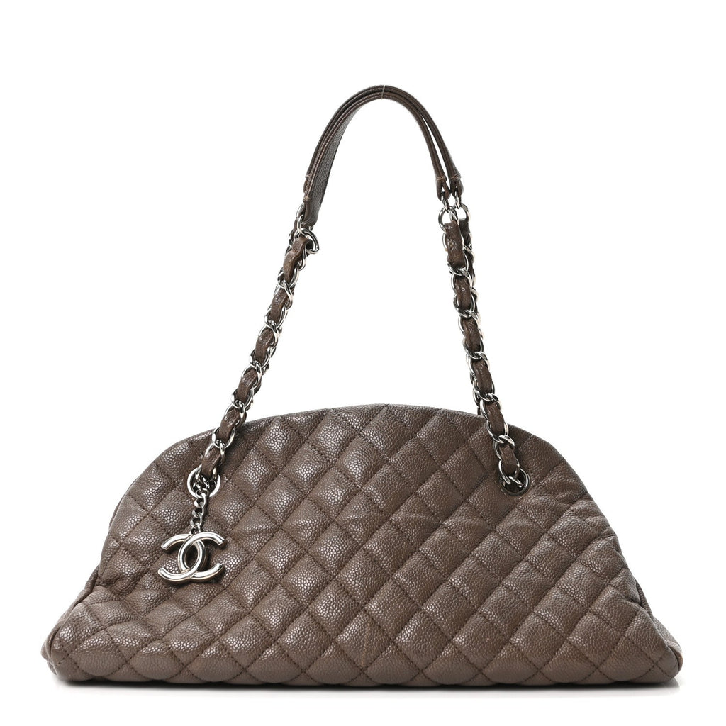 Caviar Quilted Medium Just Mademoiselle Beige