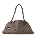 Caviar Quilted Medium Just Mademoiselle Beige