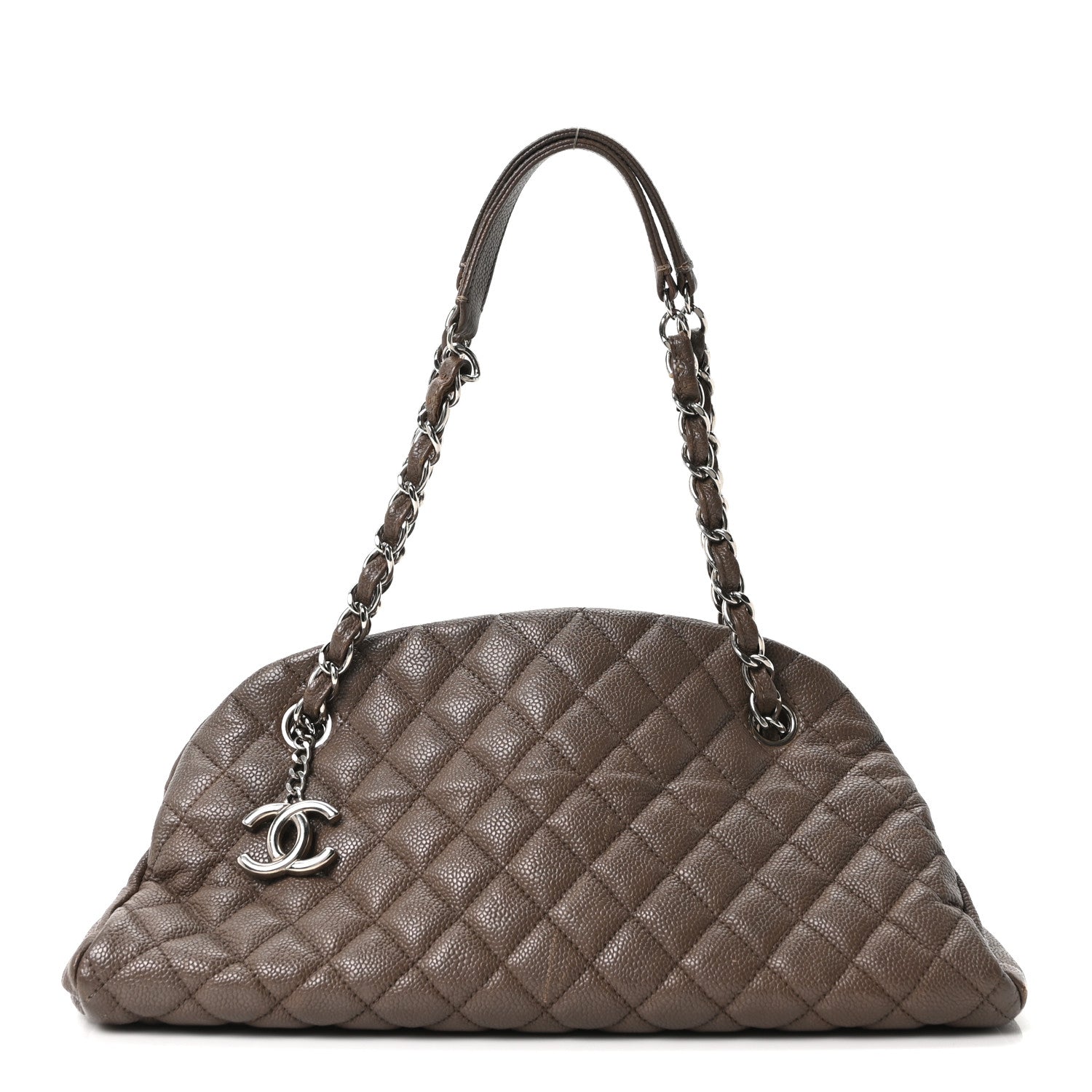 Caviar Quilted Medium Just Mademoiselle Beige