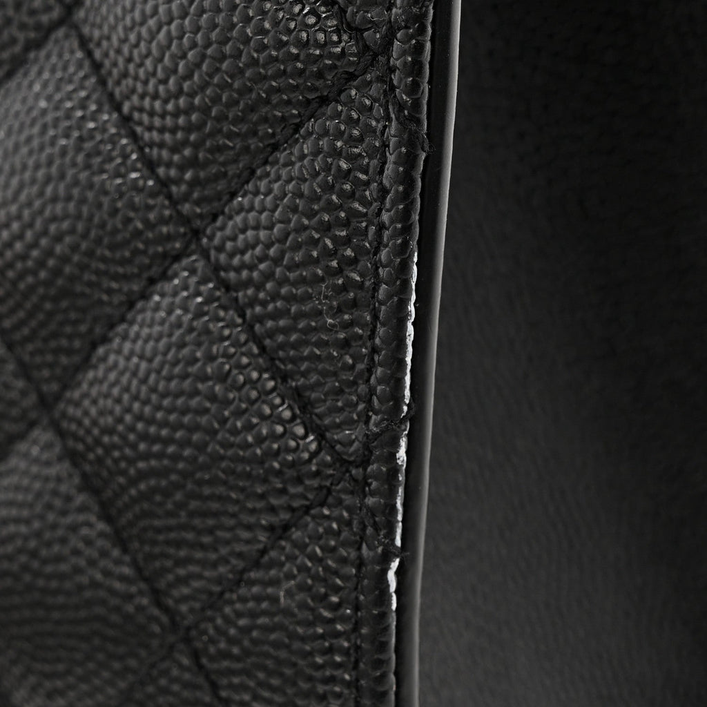Grain De Poudre Textured Mixed Matelasse Triquilt Medium Monogram Monochrome Satchel Black