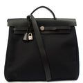 Hermes Tote Herbag Zip 39 in Black, Fabric