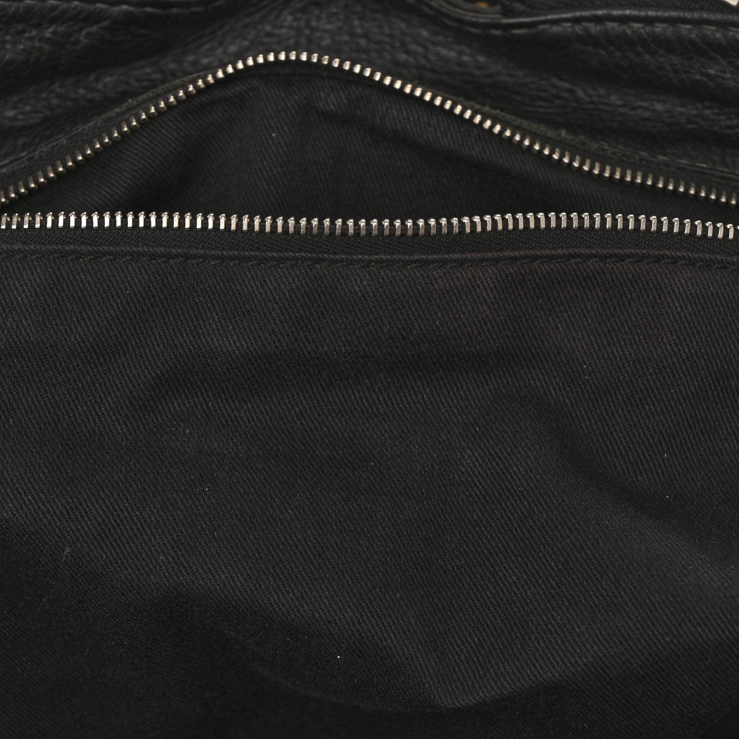 Grained Calfskin Paddington Tote Black