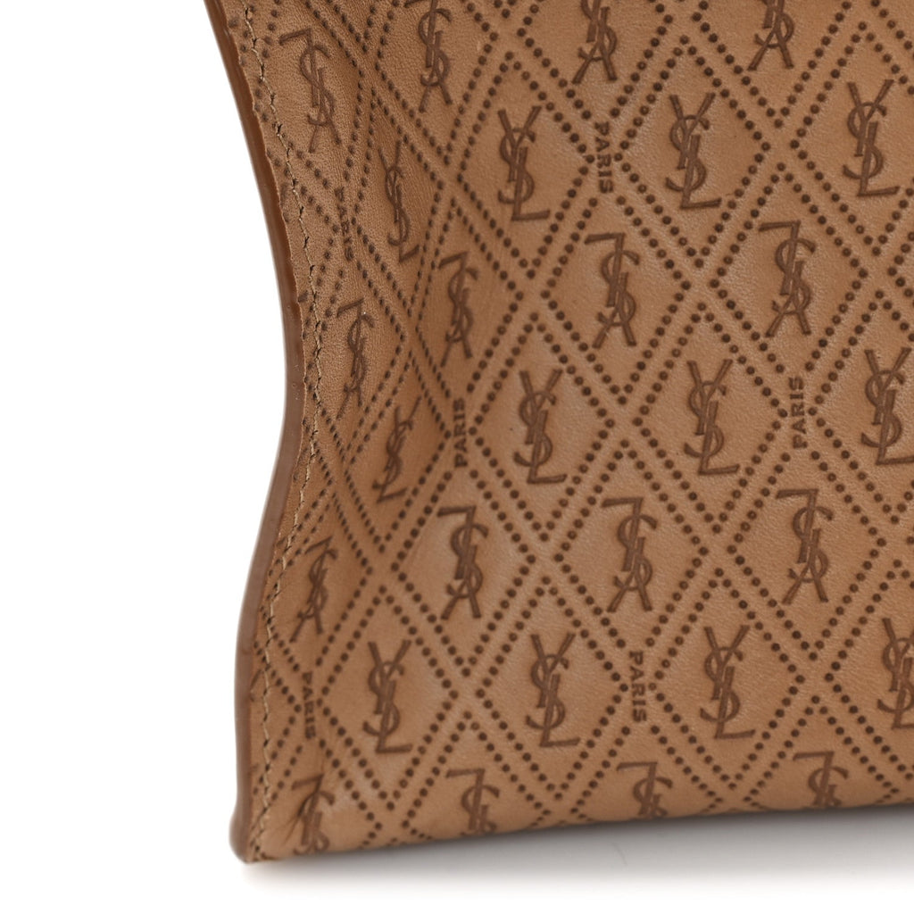Calfskin Monogram Deli Paper Bag Vintage Beige
