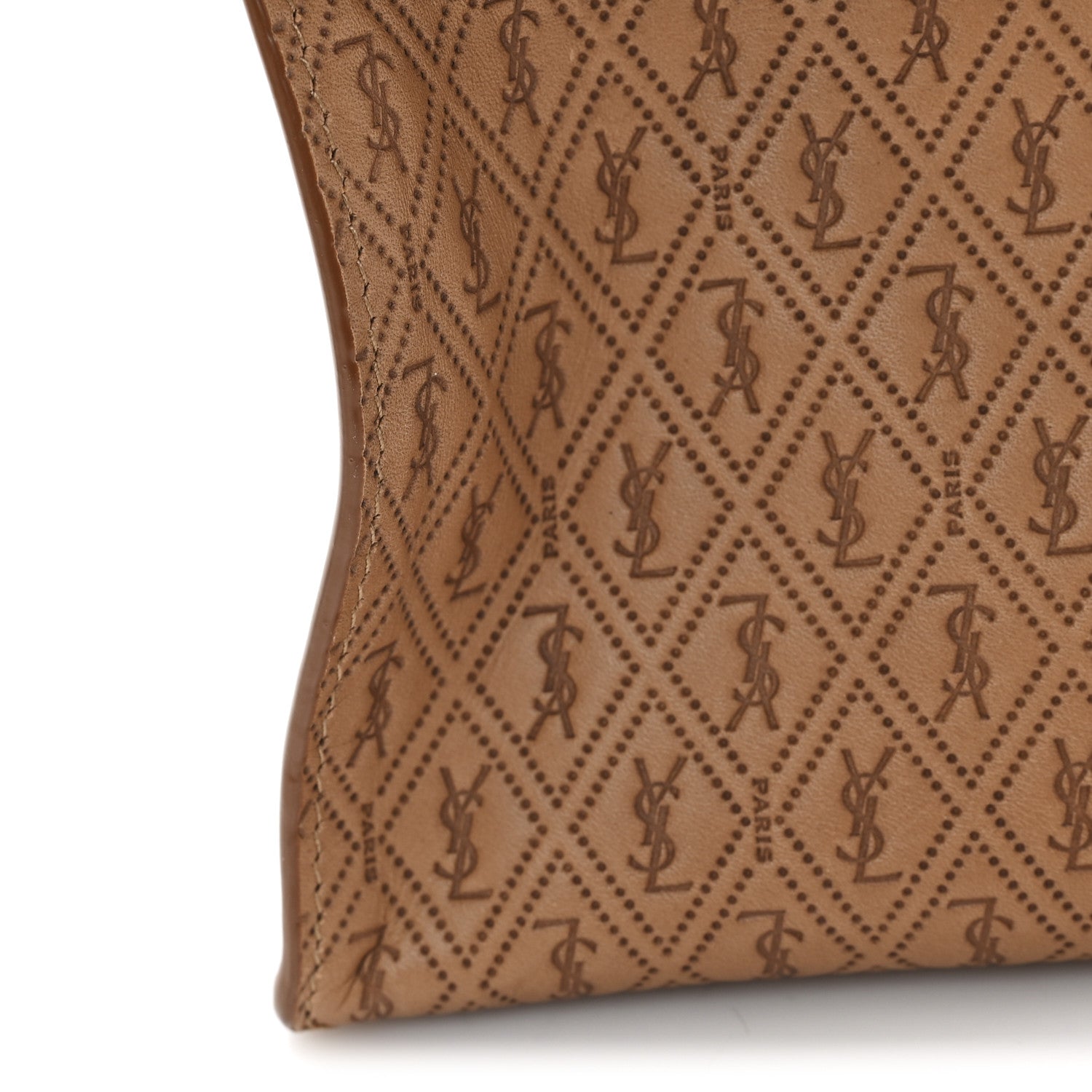 Calfskin Monogram Deli Paper Bag Vintage Beige