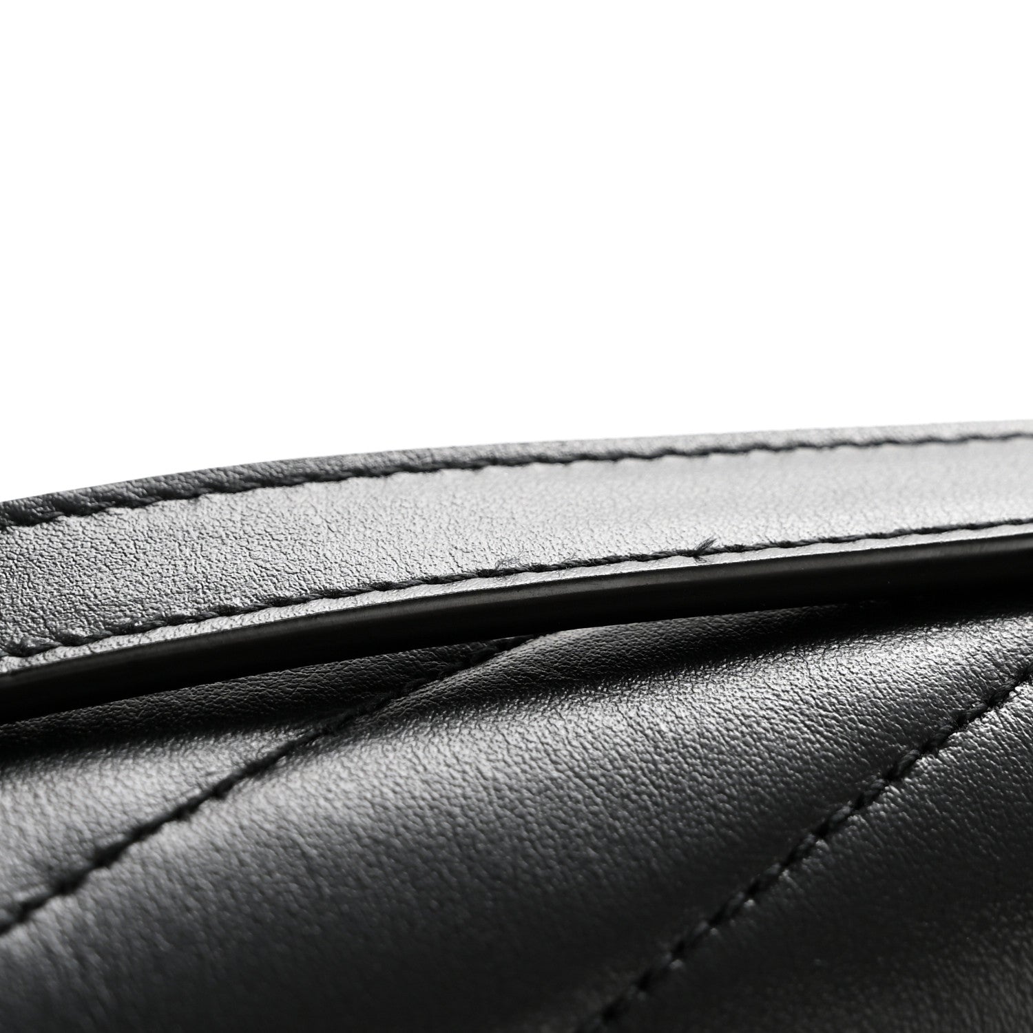Calfskin Y Quilted Monogram Monochrome Large Loulou Chain Satchel Black