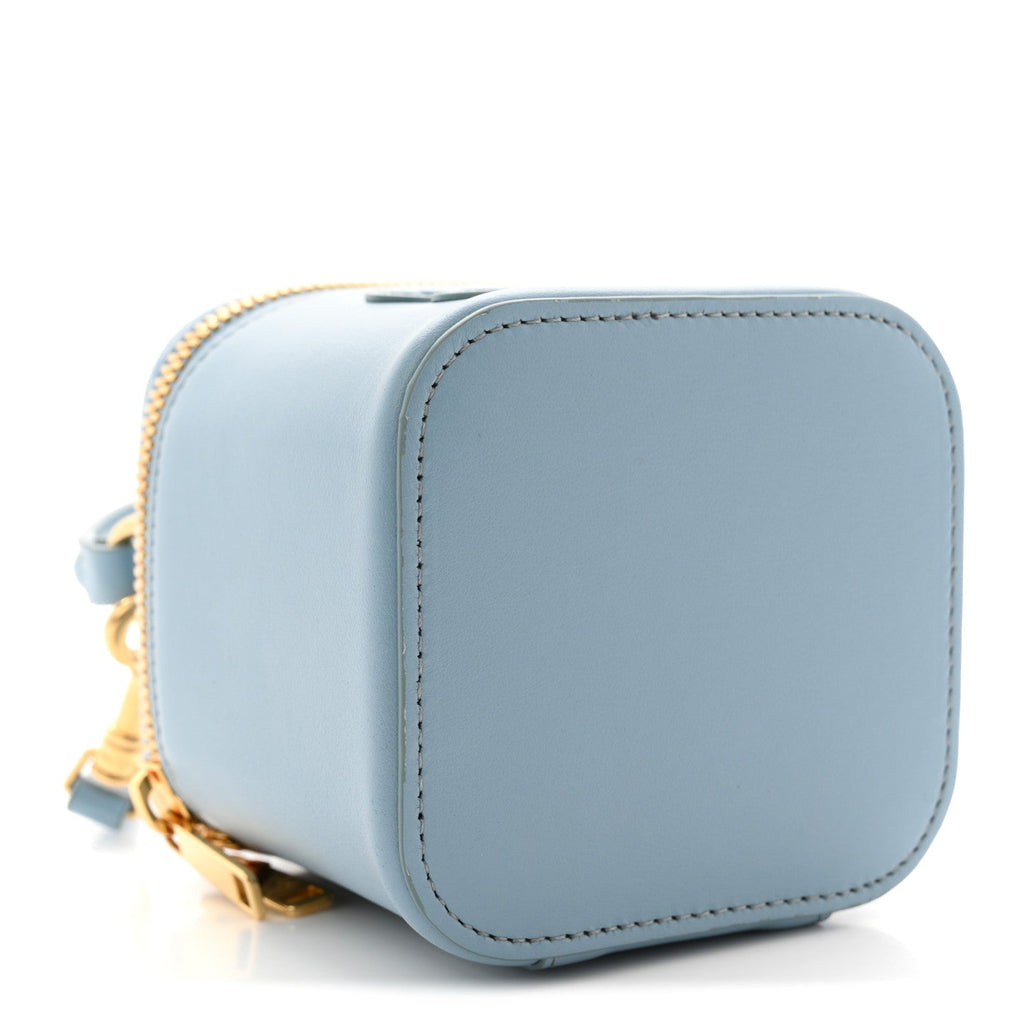 Smooth Calfskin Cuir Triomphe Mini Vanity Case California Blue