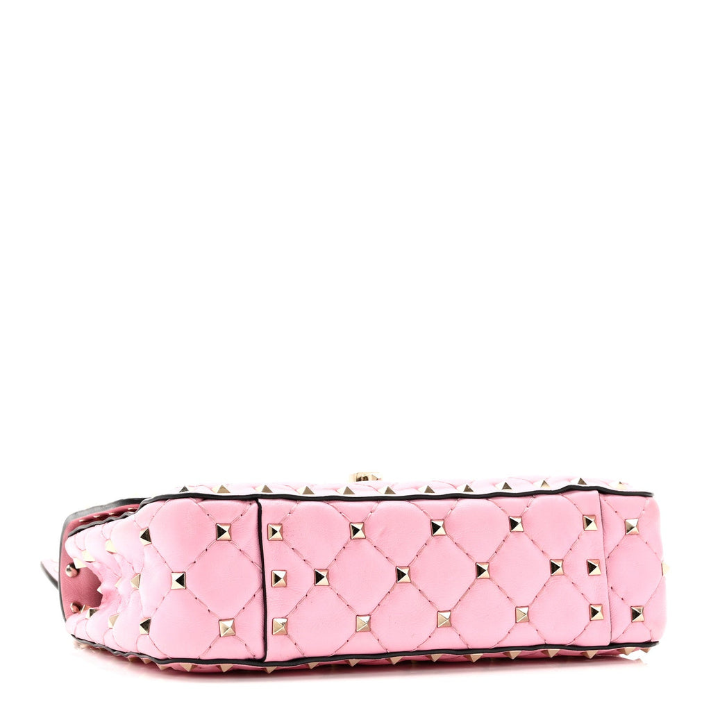 Nappa Small Rockstud Spike Shoulder Bag Giacinto