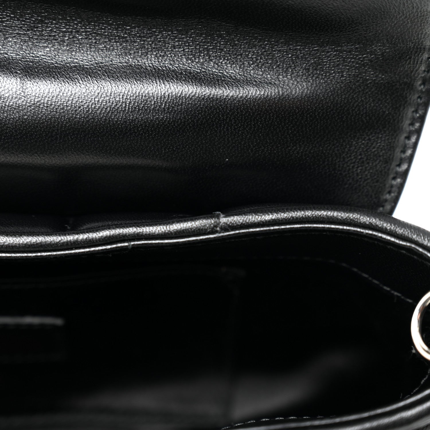 Nappa Vertical Matelasse Small Maxi Horsebit Chain Shoulder Bag Black