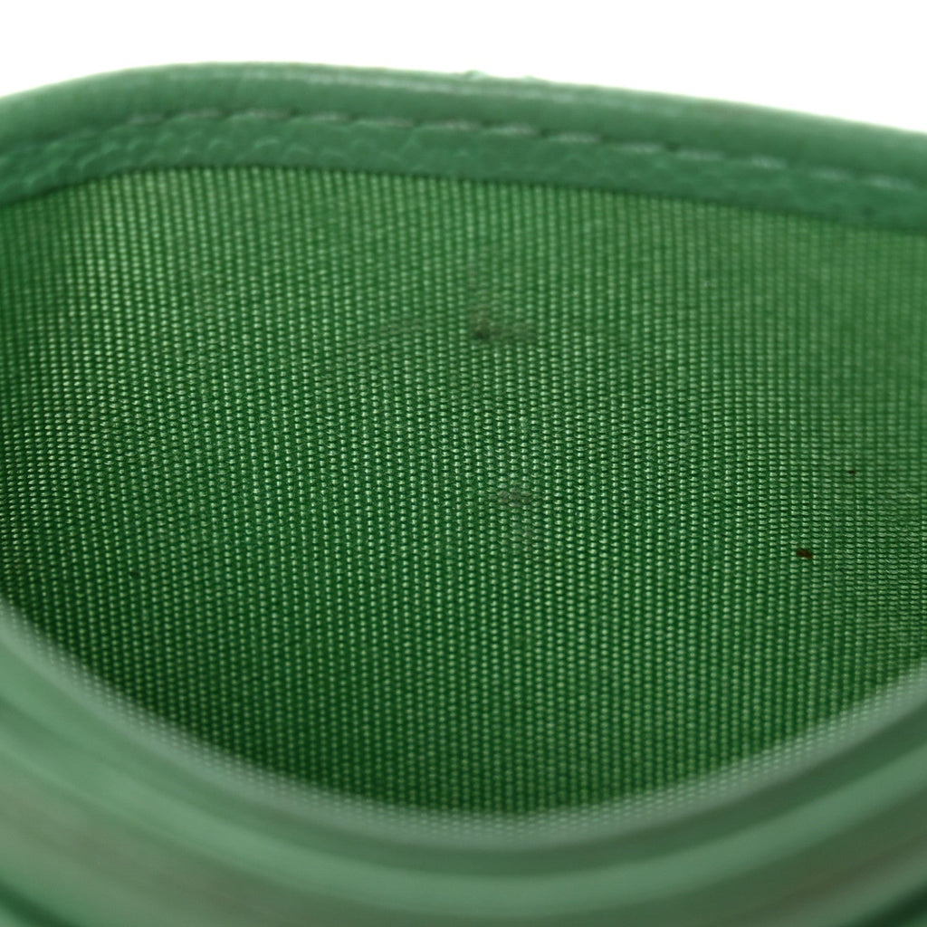 Caviar Quilted  Holder Green