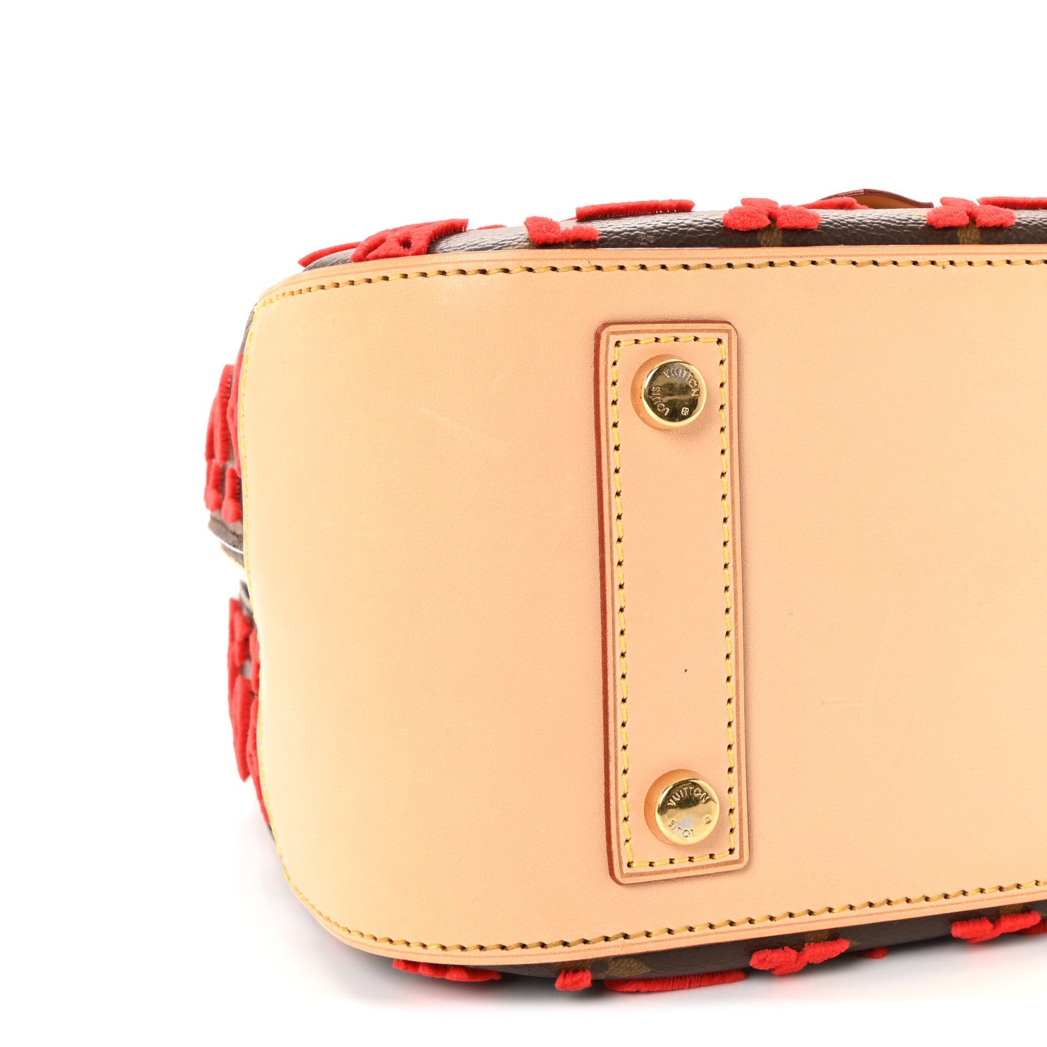 Monogram Tuffetage Deauville Cube Red