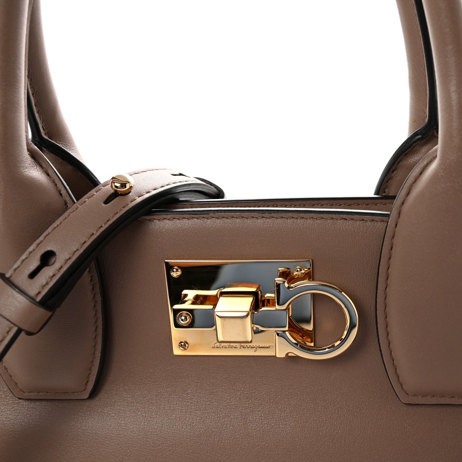 Smooth Calfskin Large The Studio Bag Caraway Seed